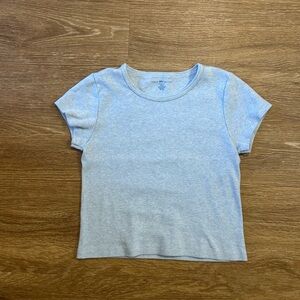 Ashlyn Light Blue Short Sleeve Top